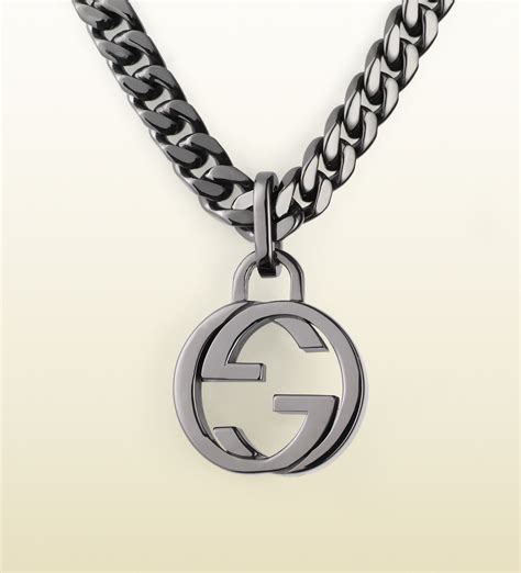 gucci 925 silver necklace|gucci interlocking g silver necklace.